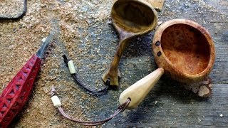 How To Carve A Kuksa From Burr / Burl - Martin Hazell