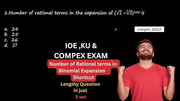 Number of Rational Terms Shortcut for Entrance Exam|IOE,Compex Exam & KU Entrance #ioe