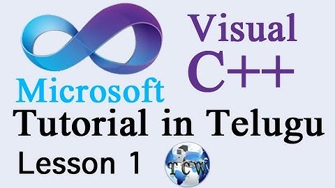 Visual C++ Tutorials in Telugu - Lesson 1 | How to Download Visual C++ Express