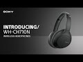 Video: SONY Headphones On-Ear Wireless Noise Cancellation Black Color WH-CH710N/B