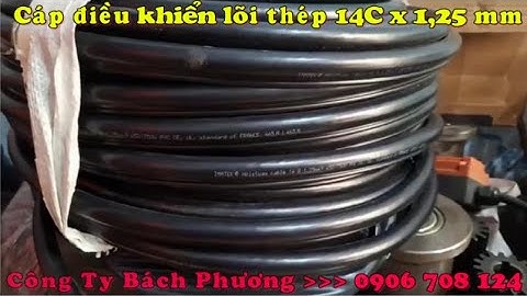 Cáp điều khiển có lõi thép chịu lực 14C x 1,25 mm, cap dieu khien cho tay bam cau truc