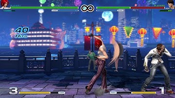 KOFXIV Vanessa combo 3 (crossunder/double corner carry)