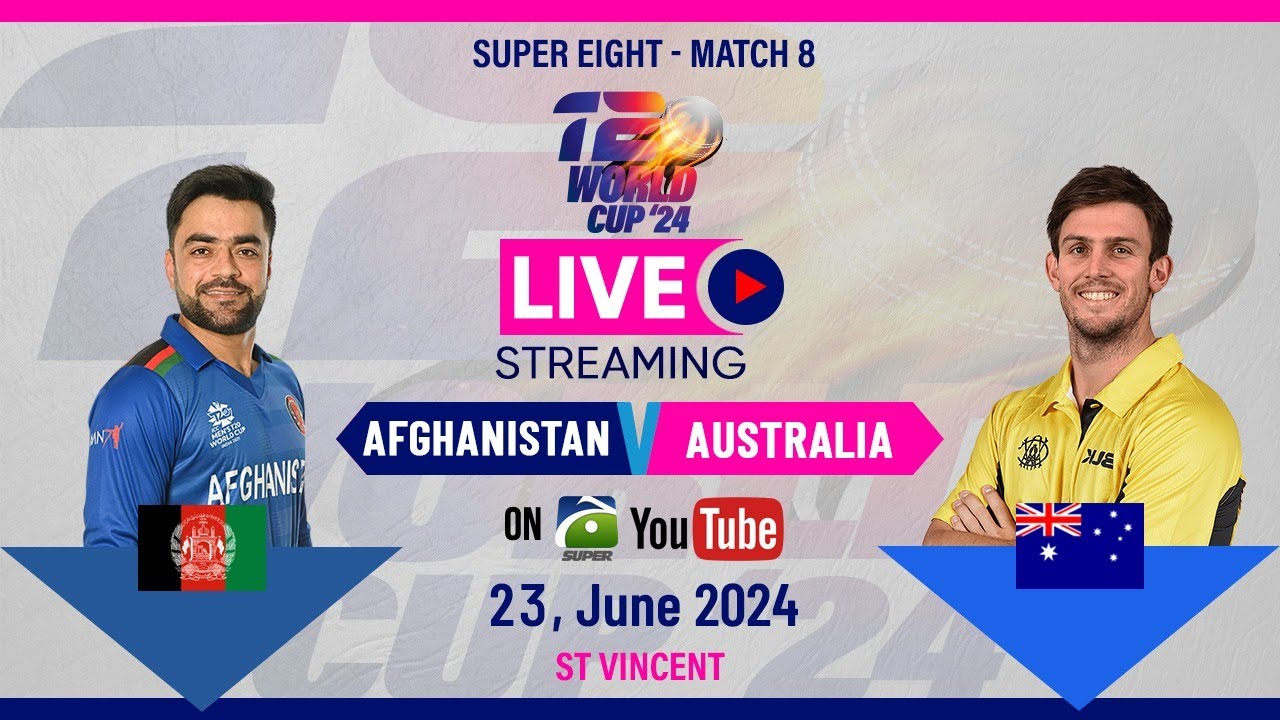 Live T20 World Cup 2024 Scorecard Afghanistan vs Australia ICC Men