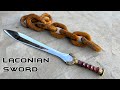Forging laconian sword out of rusted iron chain