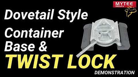 How to Use Dovetail Style Shipping Container Twist Lock & Base (45 Degrees)