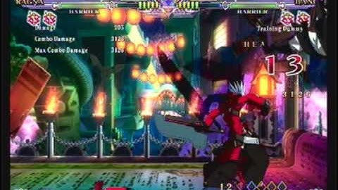 Ragna The Bloodedge 100 Hit Combo (BlazBlue Continuum Shift Extend)