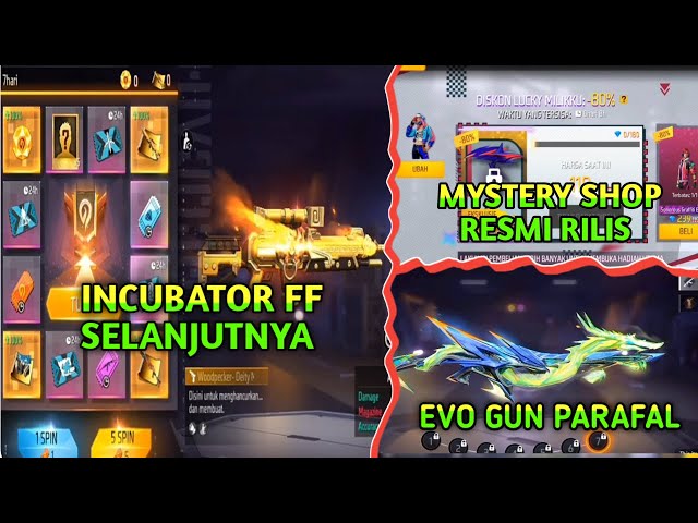 BOCORAN INCUBATOR FF SELANJUTNYA, KAPAN MYSTERY SHOP RILIS, EVO GUN PARAFAL TERBARU 2024 class=