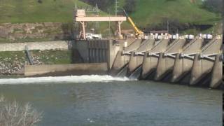 Nimbus Dam Two Gates Open