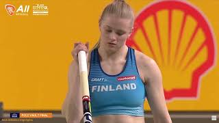 Wilma Murto (Finland) Pole Vault | European Indoor Final 2023 (Very Impressive Win)