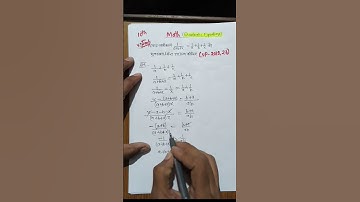 Quadratic Equations #education #mathematics