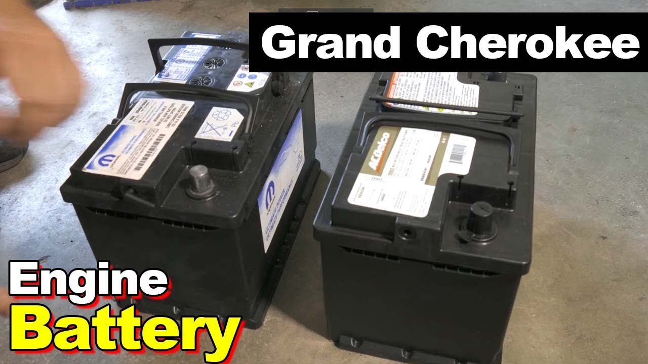 2016 Jeep Grand Cherokee Engine Battery Replacement With Seat Removal - YouTube