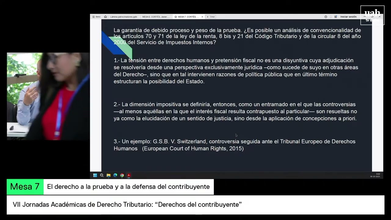 [AM] 30 octubre 26 VII Jornadas Academicas de Derecho Tributario