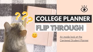 The Centered Student Planner | 👀 INSIDE LOOK (academic planner flip through)