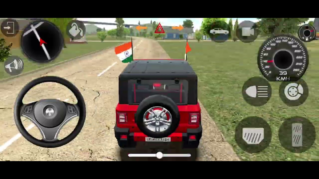 Haryanvi song Indian Vehicles Simulator3D Gameplay video indian Modified Mahindra Thar 