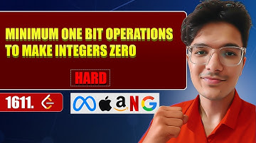 Minimum One Bit Operations to Make Integers Zero | LeetCode 1611 | Gray Code Intuition