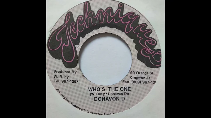 Donovan Adams - Who's The One - Techniques 7inch 1...