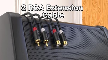 🎧 J&D 2 RCA Extension Cable 🎶 Gold-Plated Audiowave Series 🔌