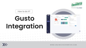 Integrate your Gusto account | OnlineCheckWriter.com - Powered by Zil Money