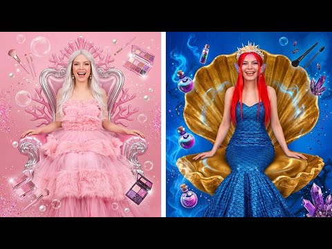 Pink Princess to Real Life Mermaid 💖 Epic Mermaid DIY Makeover