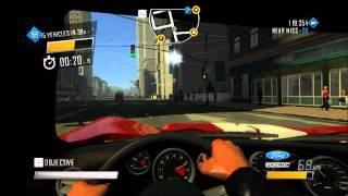 Driver San Francisco Gameplay - Overtake 15 Vehicles in 30 seconds - 1st Person View (Stunt Dare)