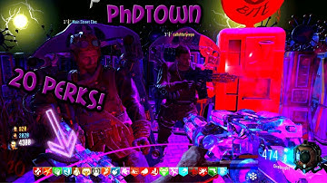 Bo3 Custom Zombies PHDTown! 20 Perks!