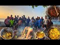 Epic beach cookout with colazsmithtv stew pork curry crab ackee saltfish roast breadfruit