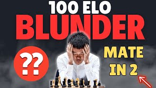 100 ELO Level of Blunder by World Champion (Norway Chess 2024)