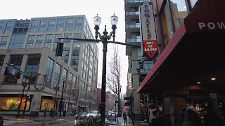 Portland Rain Walk, Pearl District (March 2022)