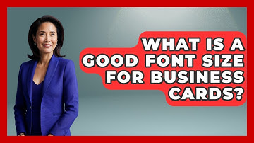 What Is A Good Font Size For Business Cards? - Conventions Network