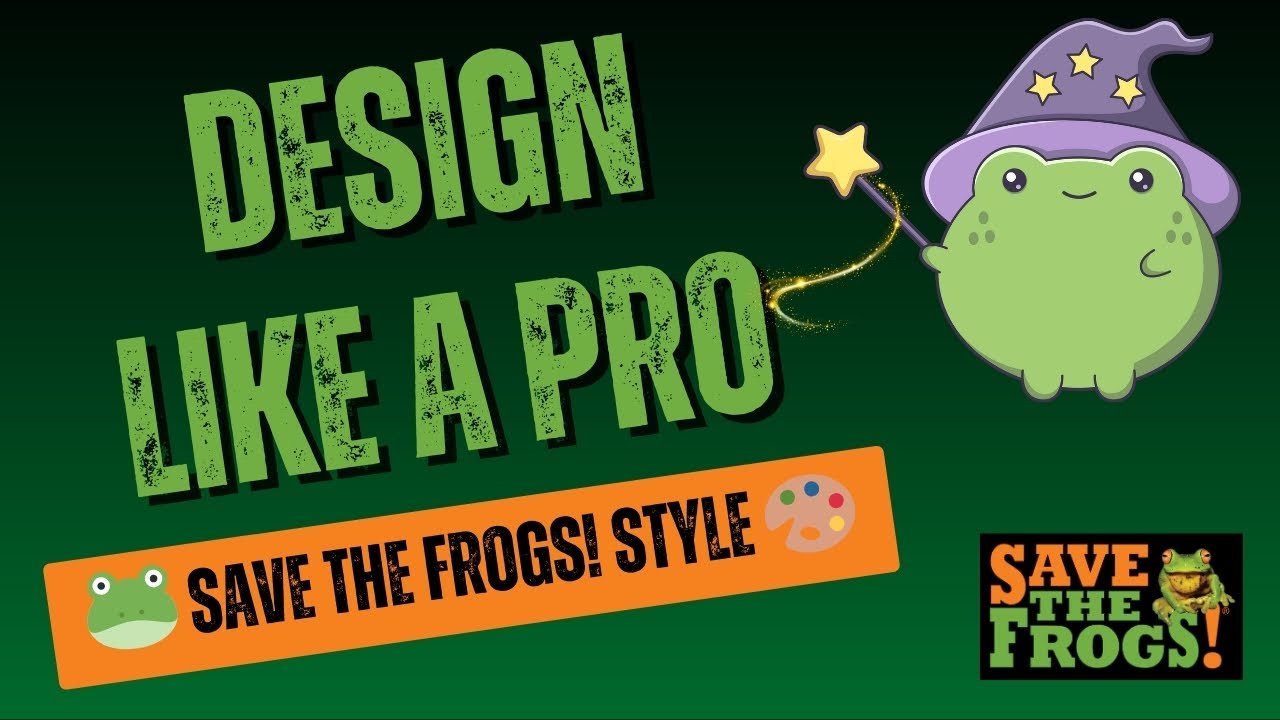 SAVE THE FROGS! Graphic Design Tutorial with Dr. Kerry Kriger & Alyson Lee 🎨