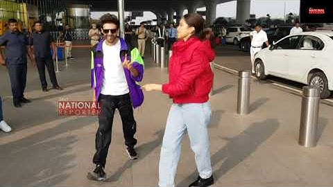 Deepika Padukone LEARN Dance From Kartik Aaryan On Dheeme Dheeme Song  Deepika Promotes Kartik Movie