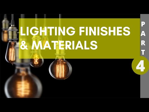 What Types Of Finishes Are Used For Exterior Lights?