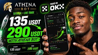 Live Crypto Trading with Athena Bot | From 135 USDT to 290 USDT