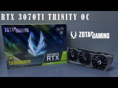 Zotac Gaming Rtx 3070Ti Trinity Oc unbox install test - YouTube