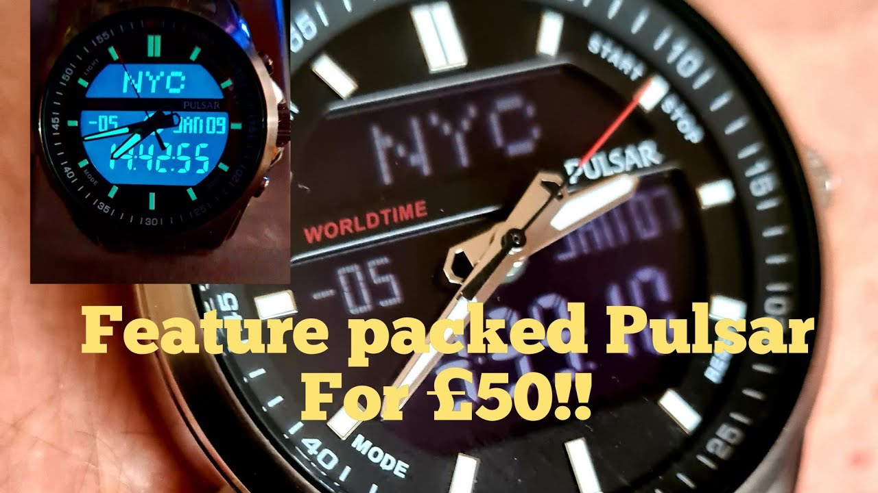 pulsar PZ4021 feature packed ana/digi from the seiko family for £50!!! 💥 -  YouTube