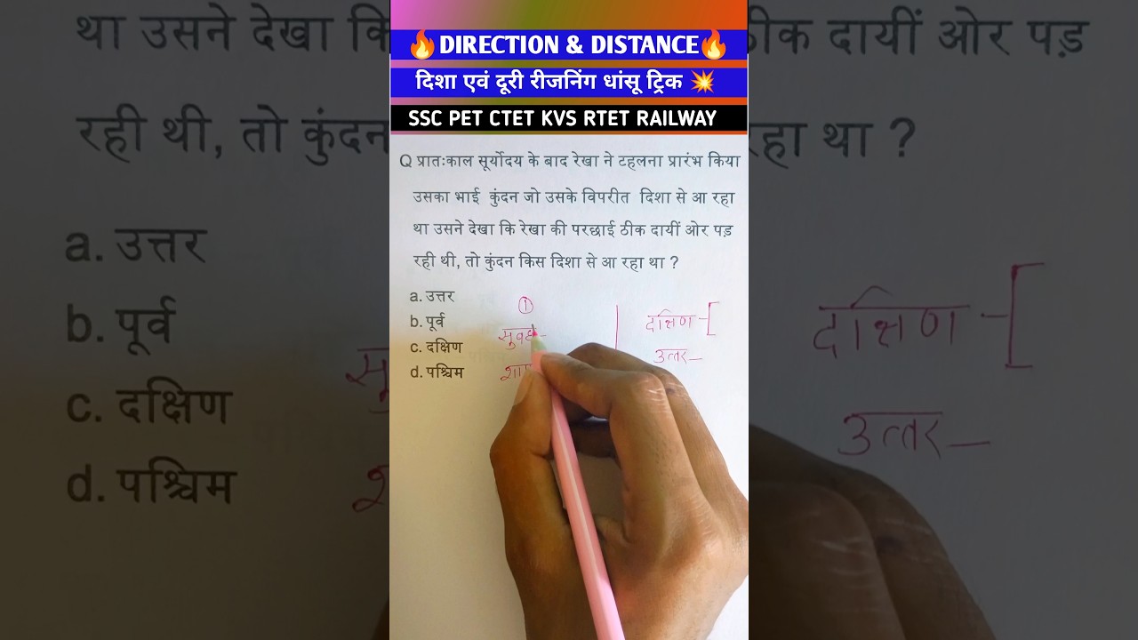 Direction Test | दिशा परीक्षण | short trick 