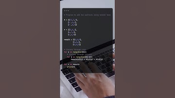 add two matrices using a nested loop. | Python | Code |