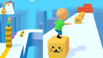 PRO vs HACKER - Cube Surfer Gameplay Walkthrough || VOODOO ||