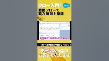 Salesforce Tutorial フロー入門！超カンタン！画面フローで手軽に現在時刻を確認する    #shorts #salesforce #salesforcetips #flow
