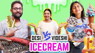 Ice Cream SUMMER Challenge | Desi Vs Videshi | CookWithNisha