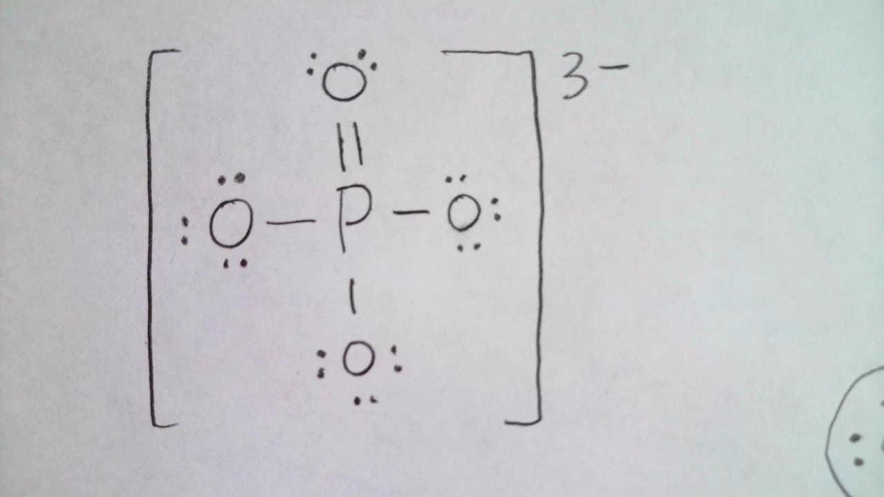 Phosphate Ion Lewis Structure - Why the double bond? - YouTube