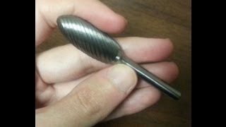 SH-6 5/8 X 1-7/16 Flame Carbide Burr 1/4 Shank Single Cut