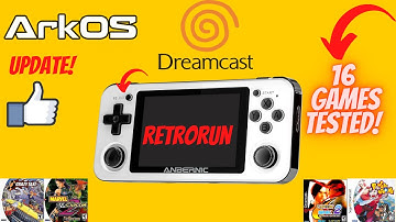 ArkOS Update for RG351 Devices | RetroRun Dreamcast Emulation Test (16 Games)