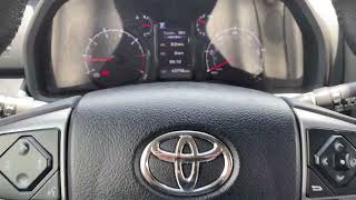 How to turn the traction control on or off on a Toyota 4Runner