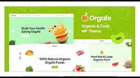 Orgafe - Organic Food WordPress Theme | Themeforest Templates