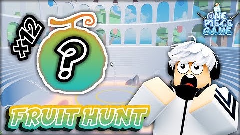 Devil Fruit Hunt For 6 hours Without Fruit Notifier In A One Piece Game - (+fruit giveaway)