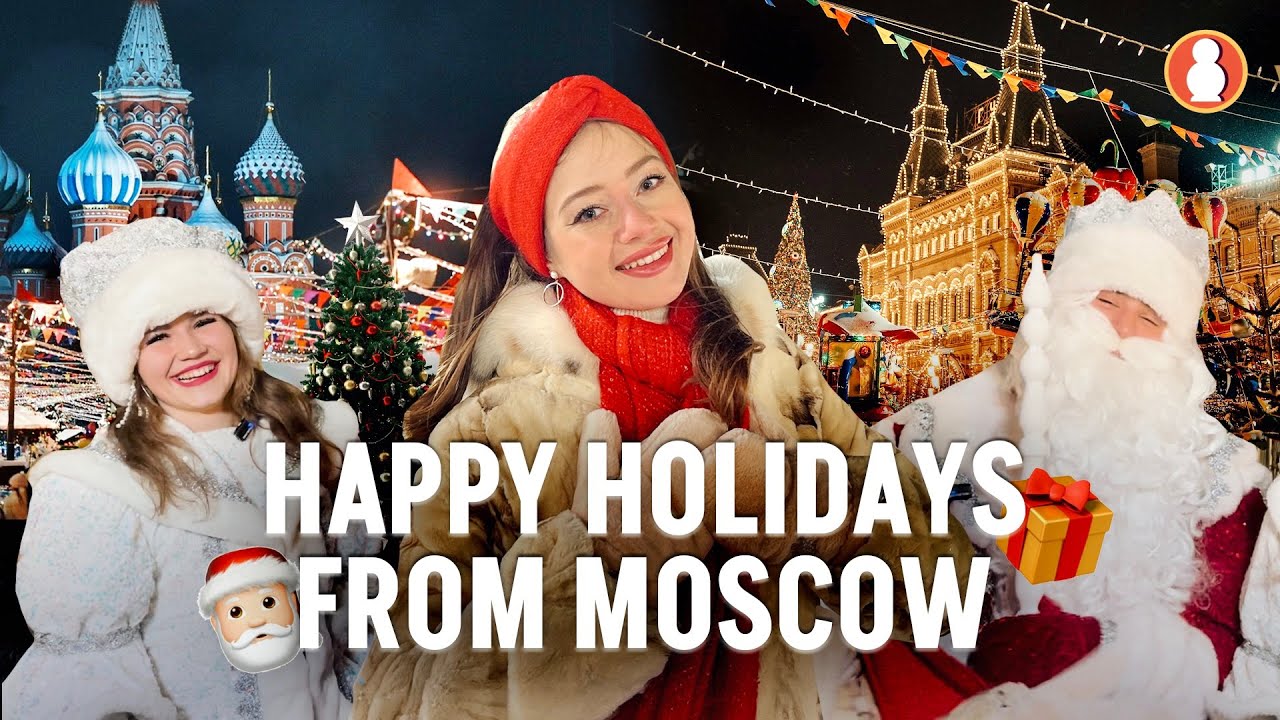 MOSCOW CHRISTMAS MARKET! 🎄 How Do Russians Celebrate? 🎁