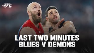 Last Two Minutes: Carlton v Melbourne | Round 9, 2024 | AFL