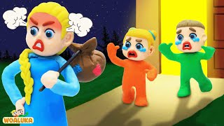 When Mom's Away Song | WOA Luka Nursery Rhymes and Kids Songs | Educational Videos