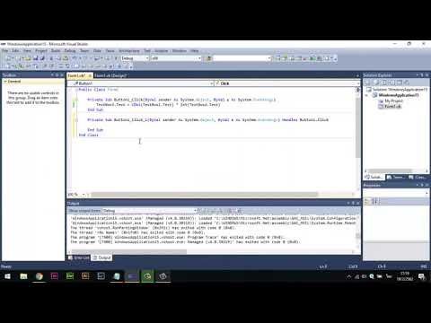 วิธีคำนวณง่ายๆ Visual Studio ภาษา VB